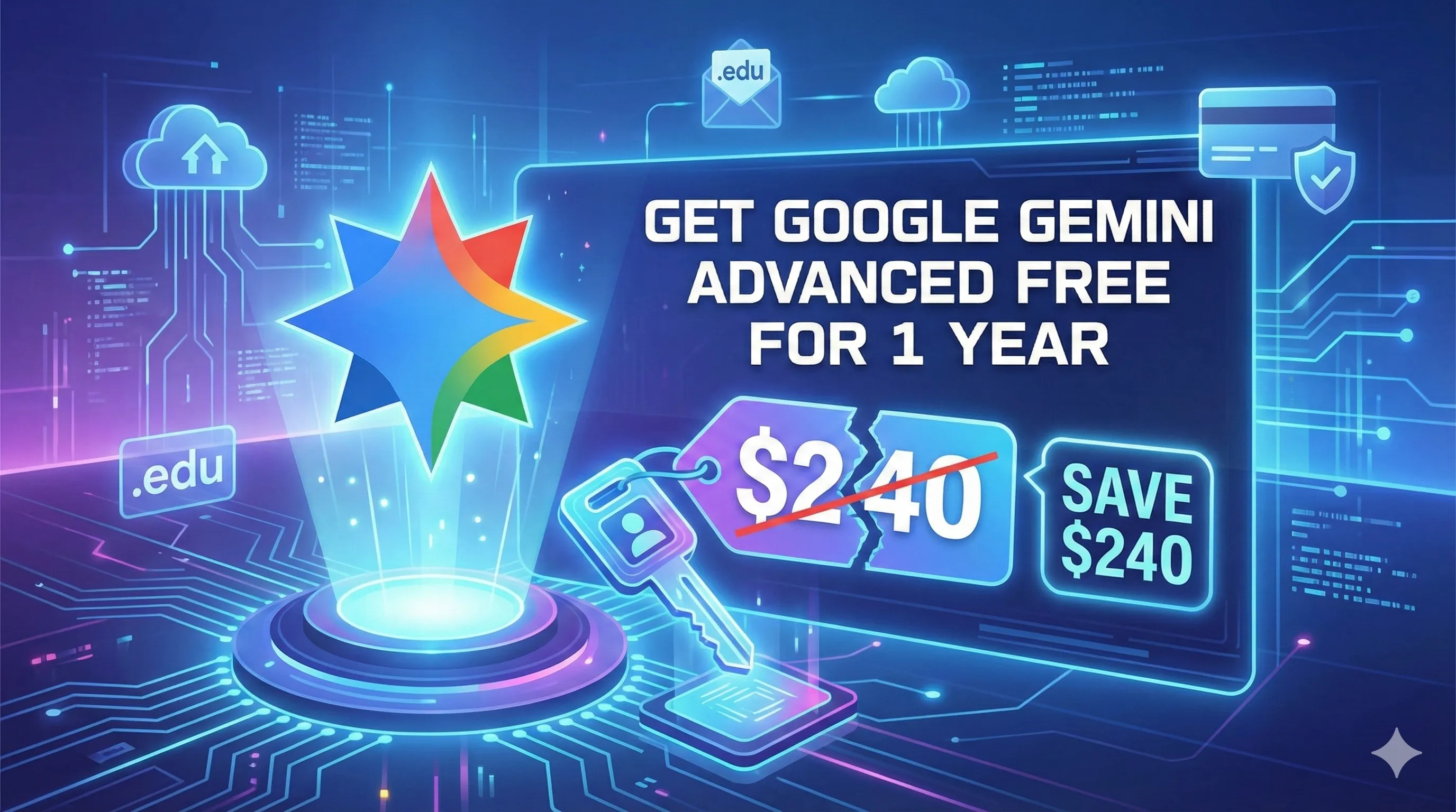 Get Google Gemini Advanced Free for 1 Year (Save $240)
